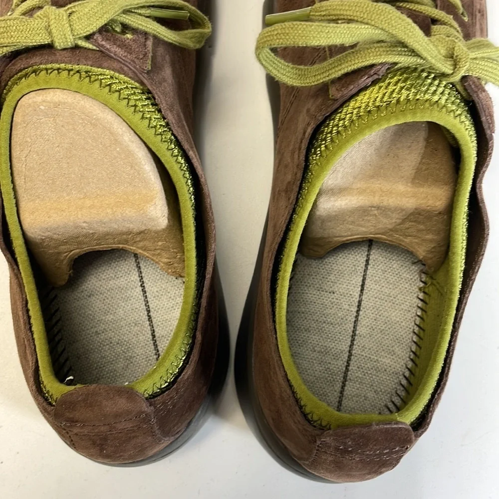 Dansko brown suede lace up shoes 4401062000.: